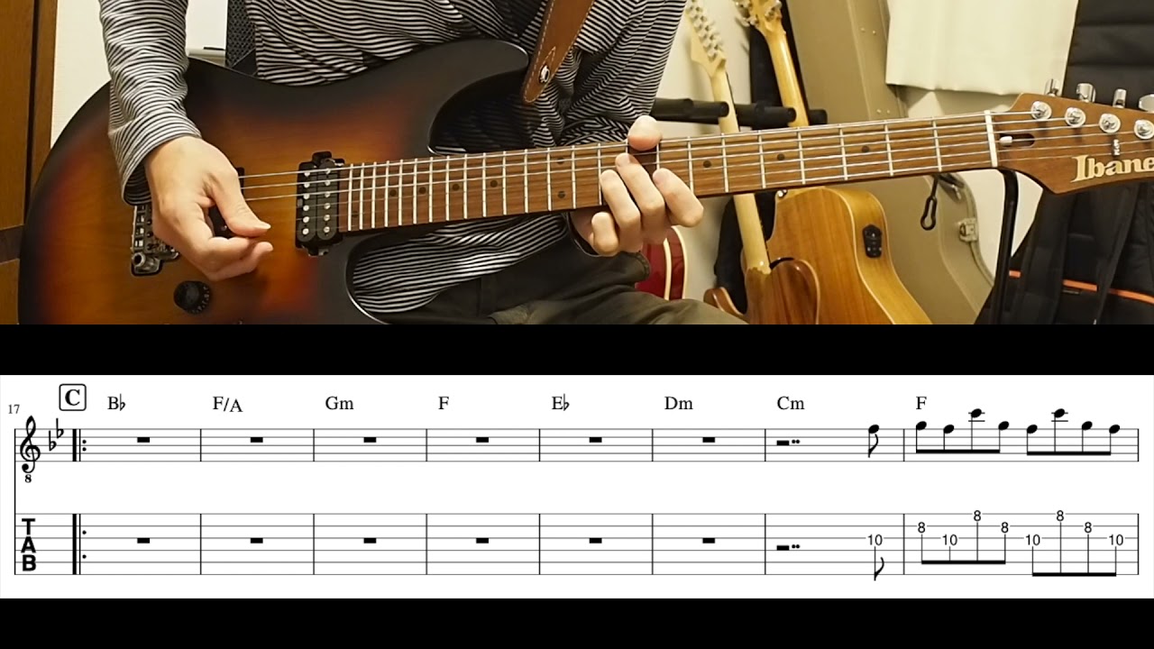 揺れる想い / ZARD ギター弾いてみた　タブ譜あり　楽譜販売中