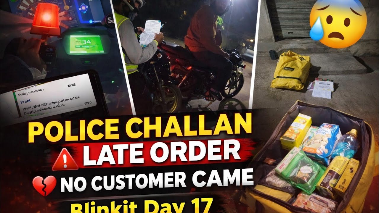 “Worst Blinkit Shift Ever 😭 | Late Order, Police Fine & Failed Delivery 😓 | Blinkit Challenge