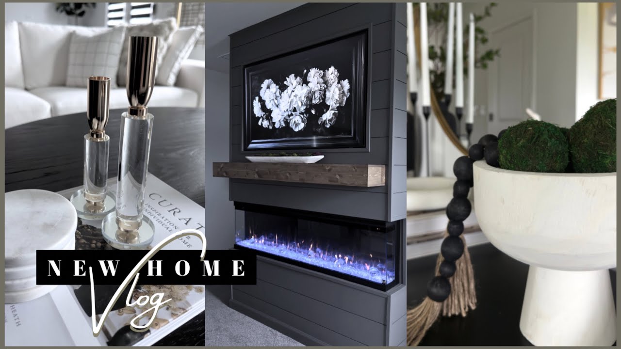 HOUSE TO HOME ||  MEDIA WALL Behind the Scenes Pt. 2 + HOMEGOODS/AMAZON FINDS + Patio Upgrade