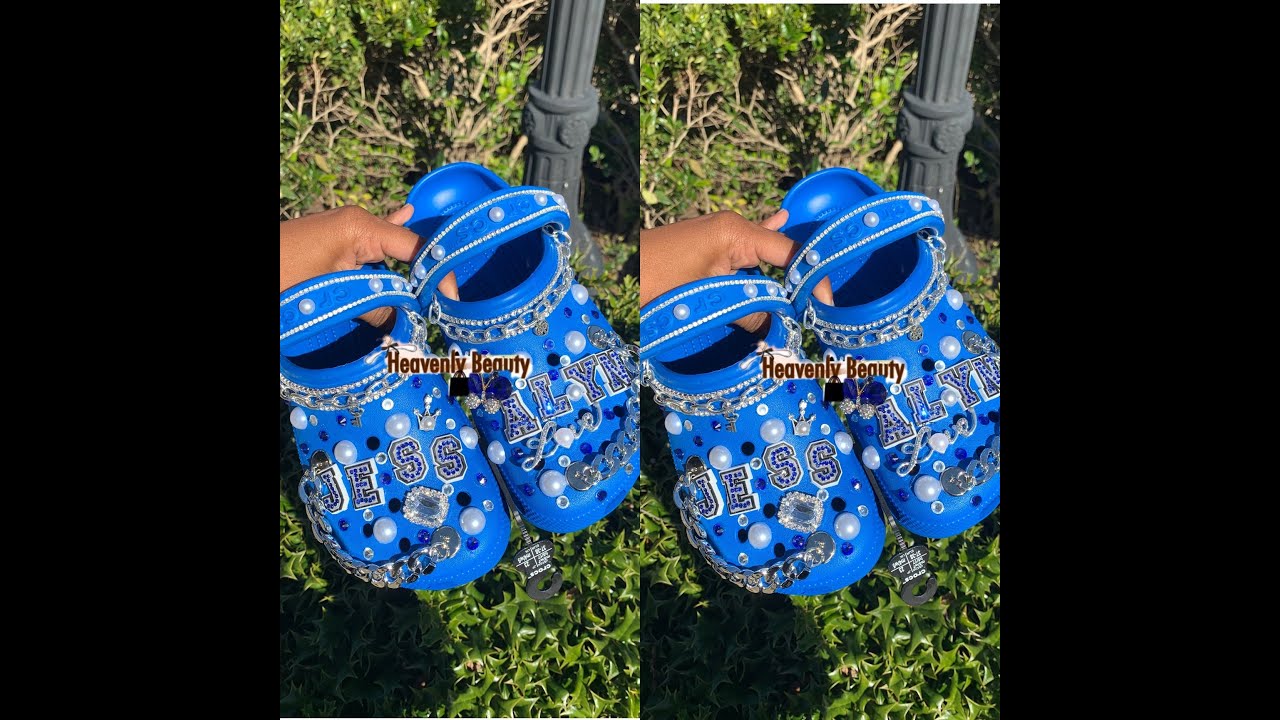 DIY: BLING CUSTOM CROCS ~BASIC STYLE l MINI TUTORIAL |  #HEAVENLYBEAUTY