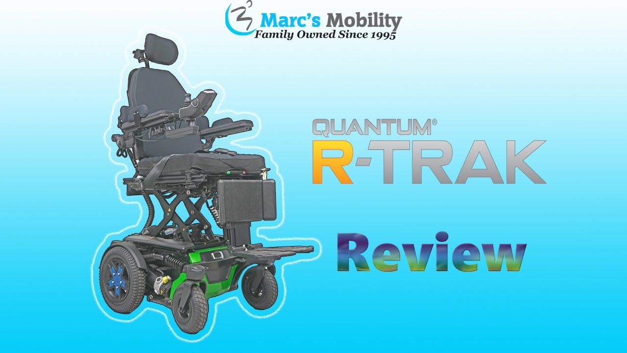 Коляска Quantum R-Track с электроприводом на задних колесах, с полной комплектацией и 10-дюймовым...