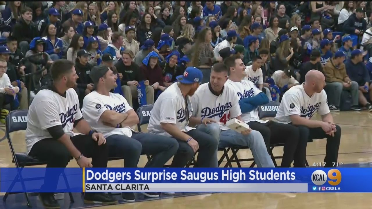 Dodgers Surprise Saugus High School Students, First Responders In Santa Clarita