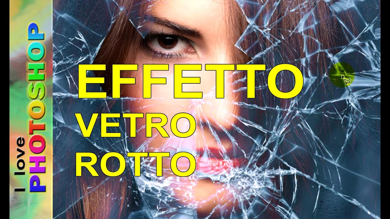 Photoshop tutorial italiano - Photoshop effetto vetro rotto, effetto vetro photoshop