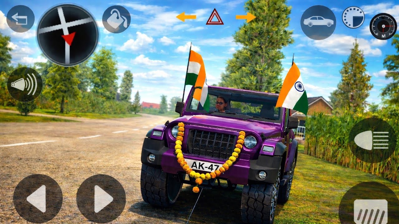 Modified Mahindra Thar😈Games:Indian Red Thar (Gadi Wala Games) Car Game Android Game - #2025