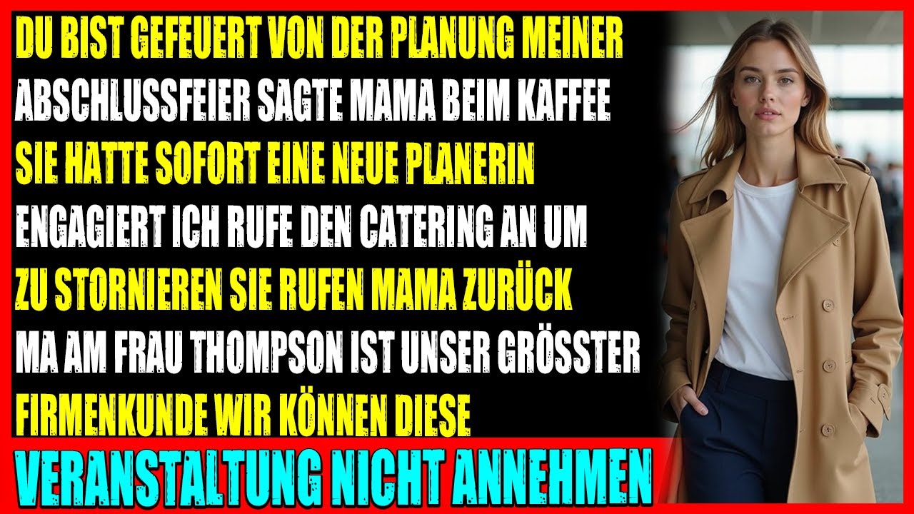 Mama feuert mich von ihrer Party  dabei bin ich der größte Kunde des Caterers