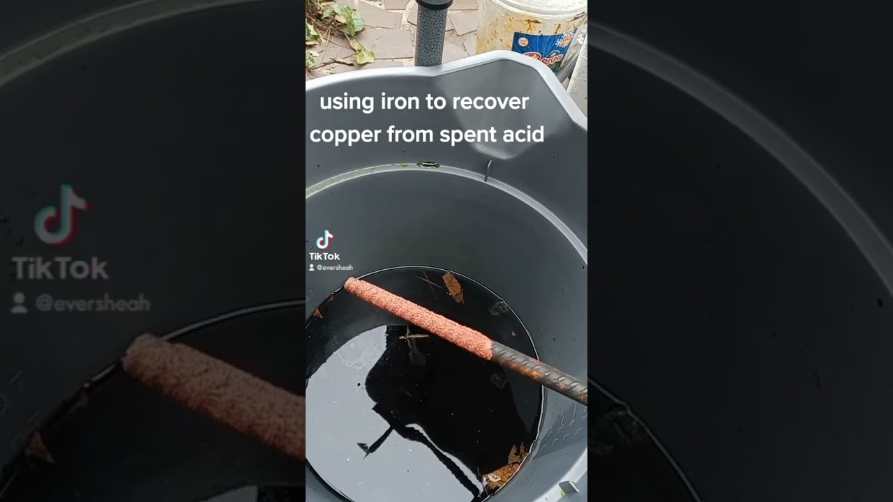 Copper recovery from spent acid. #ewaste #copper #recycling
