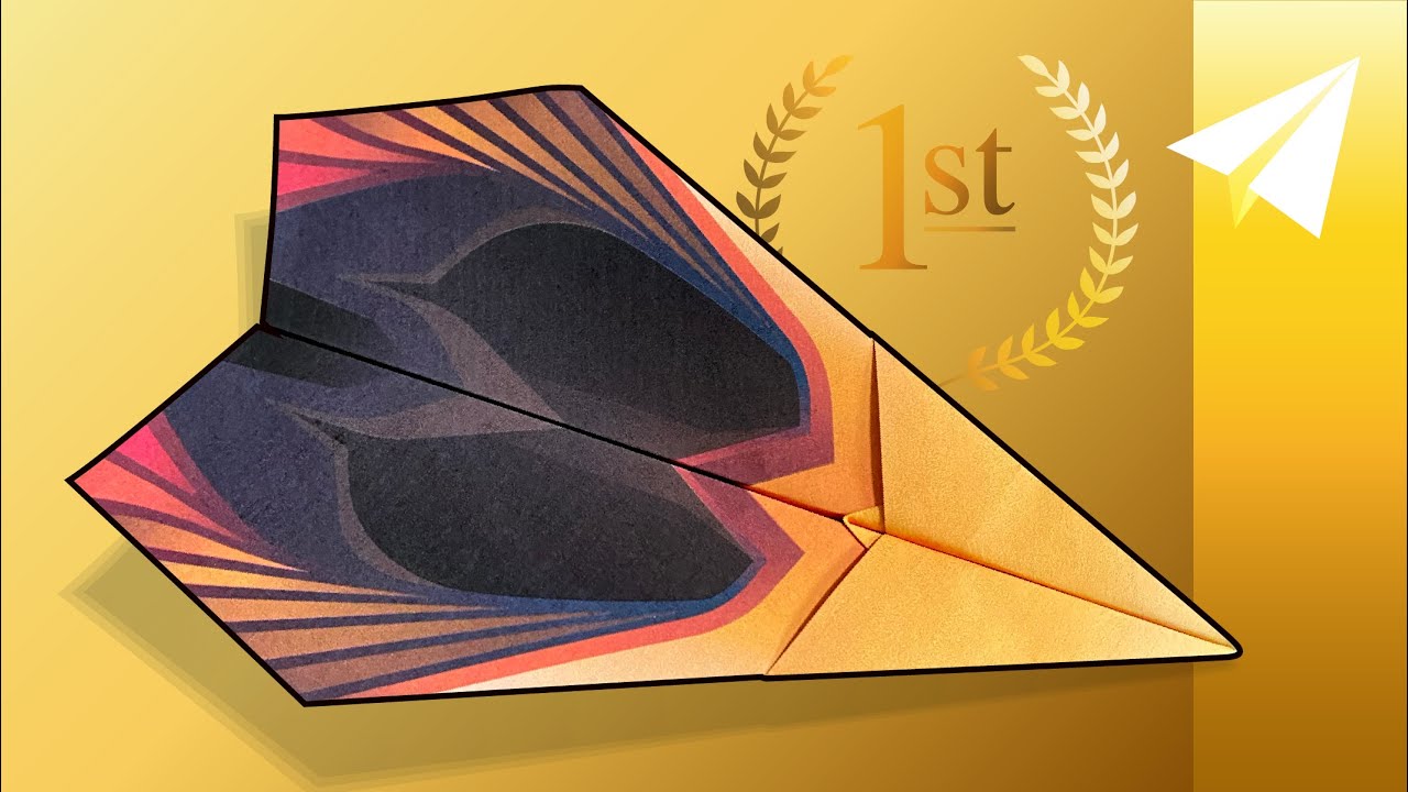 Paper Airplane Competition Winner Flies 100+ Feet! How to Make KittyHawk, Designed by Will Barron