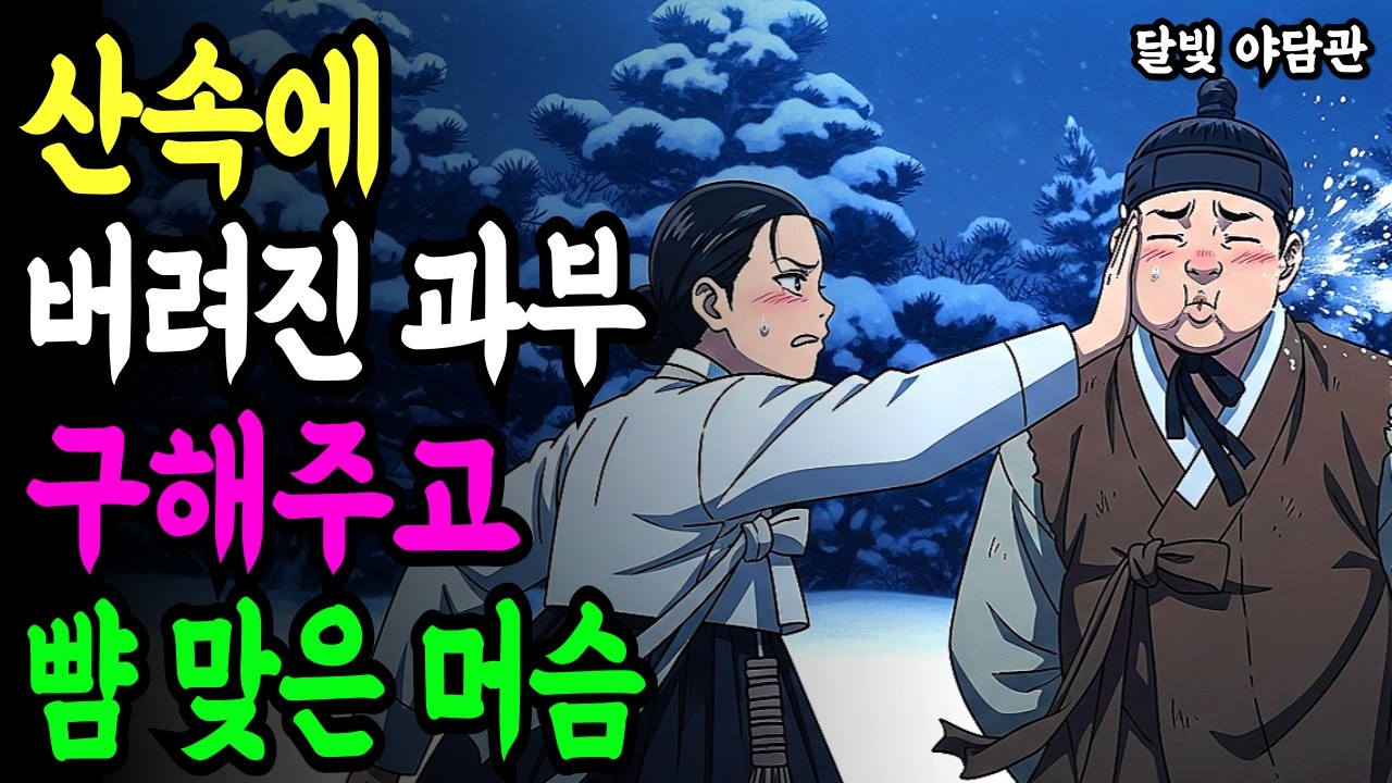산속에 버려진 홀로된 과부를 구해주고 뺨 맞고 책임져야하는 머슴ㅣ야담 전설 신화 설화 조선 옛날이야기 민담 오디오북 시니어북 수면동화