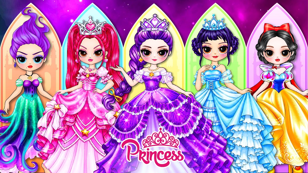Huntrix Princess Ball Gown Makeover | Paper Doll Dress Up