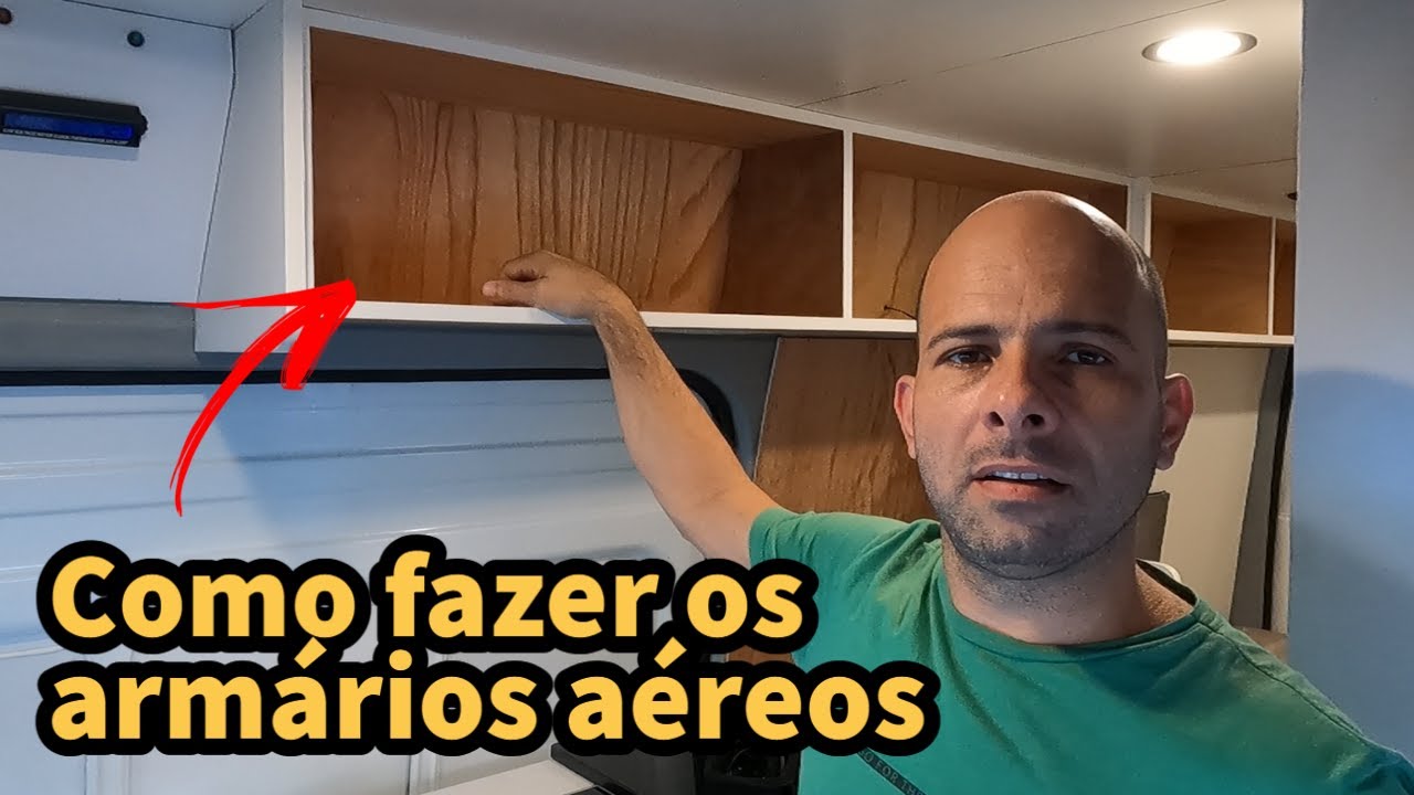 COMO FAZER OS ARMÁRIOS AÉREOS E REVESTIMENTO DO TETO | Construção do motorhome
