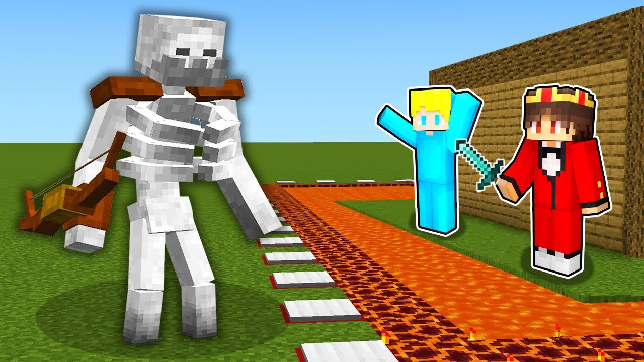 MUTANT SKELETT VS SICHERSTES HAUS! - Minecraft