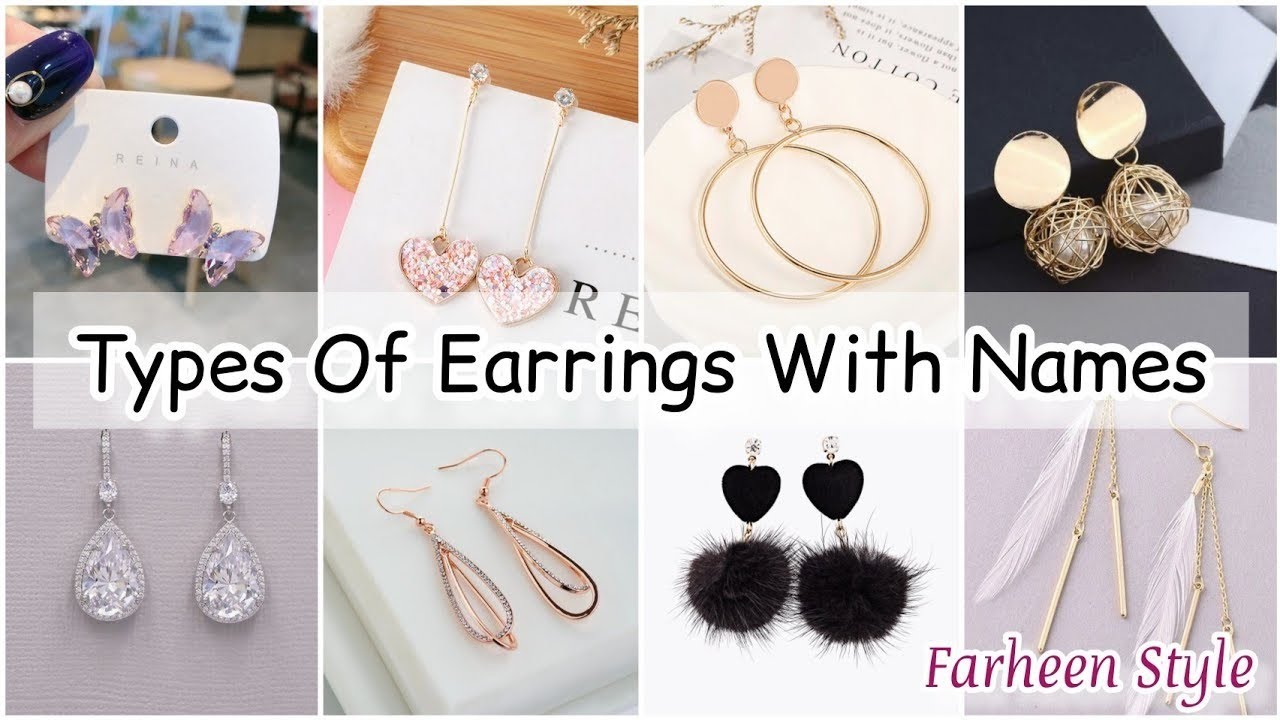 Types of earrings with name/earrings names/earrings names/latest earrings designs #earrings