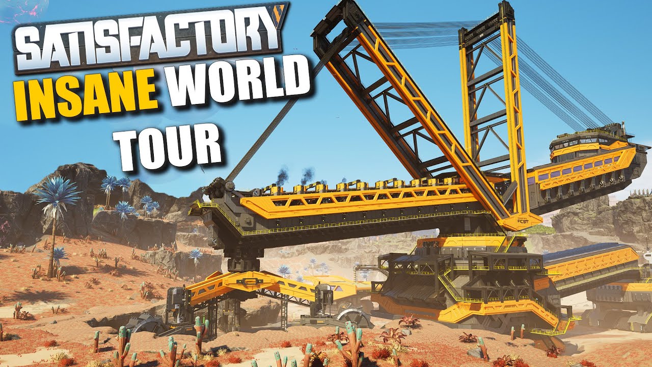 Хотите вдохновения? Путешествуйте по этому безумному миру! Satisfactory World