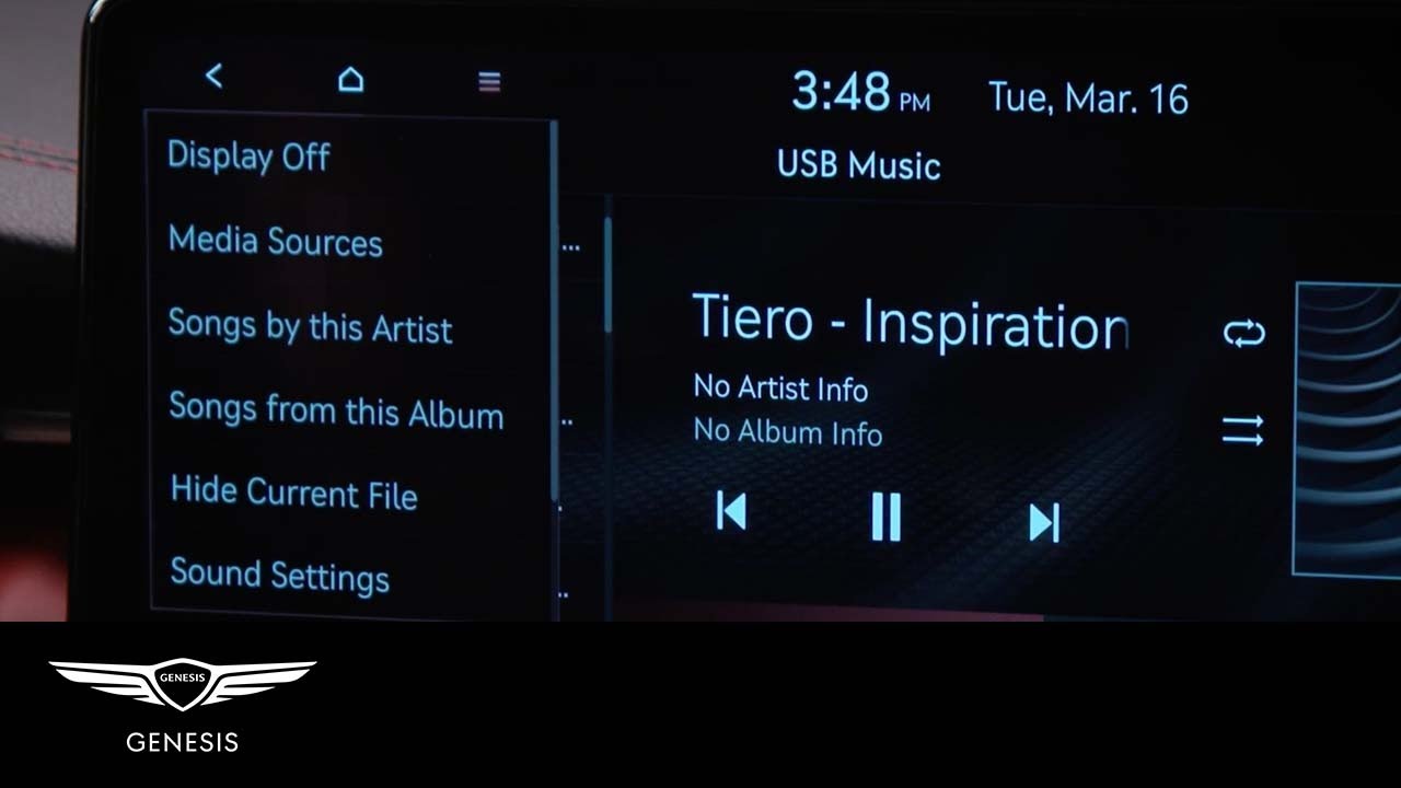 Playing Music from a USB Drive | Genesis G70 | How-To | Genesis USA
