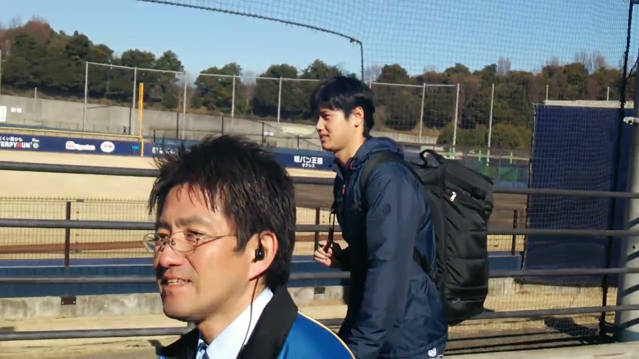 大谷翔平　メジャー直前の鎌ケ谷出待ち
