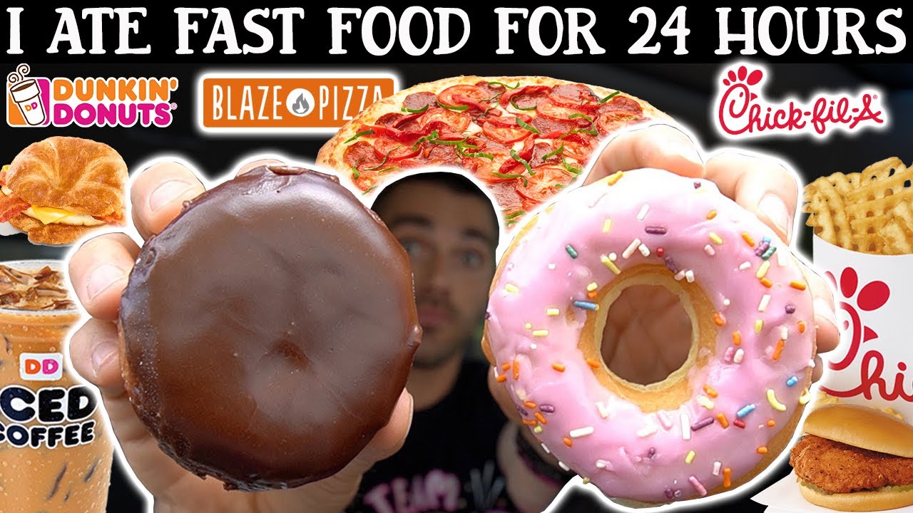 I ate FAST FOOD for 24 Hours | Cheat Day 🤪