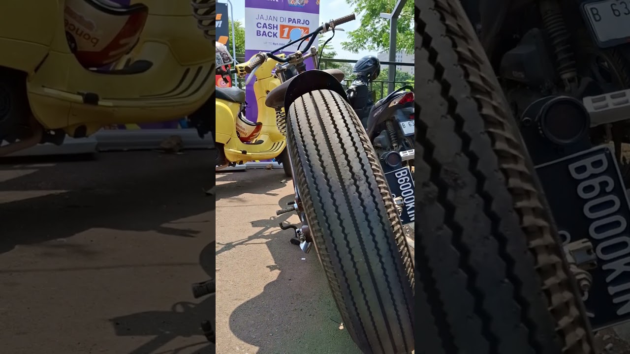 Motor Chopper Bobber dengan Ban Shinko E270 Super Classic 
