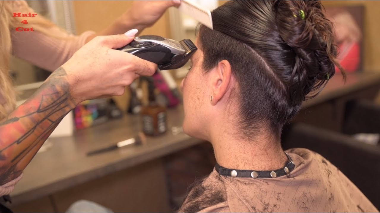 2021-41 Alexandra preview - long hair cut to short pixie cut