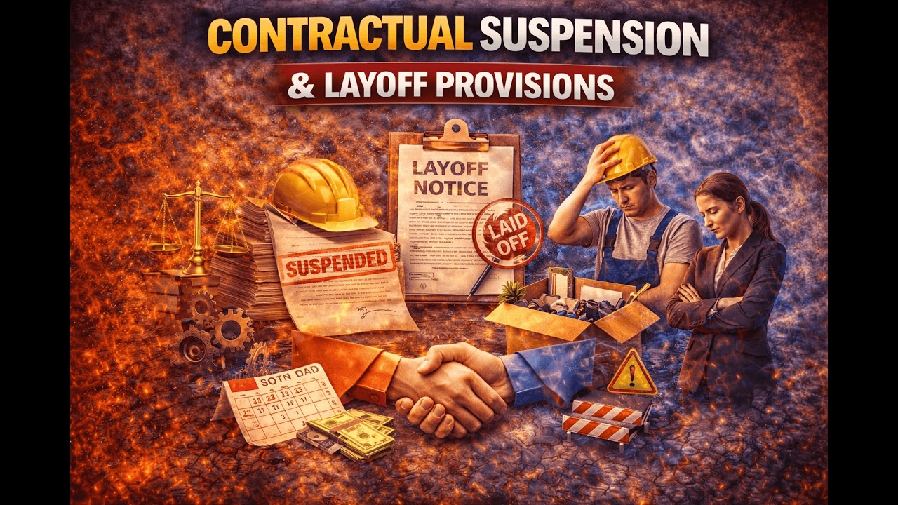98. Contractual Suspension and Layoff Provisions