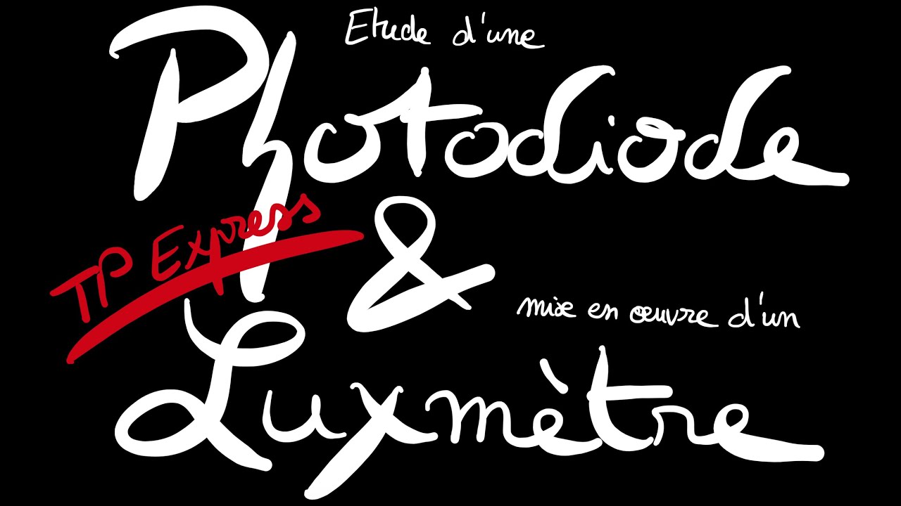 TP express, étude d'une photodiode et fabrication d'un luxmètre avec arduino
