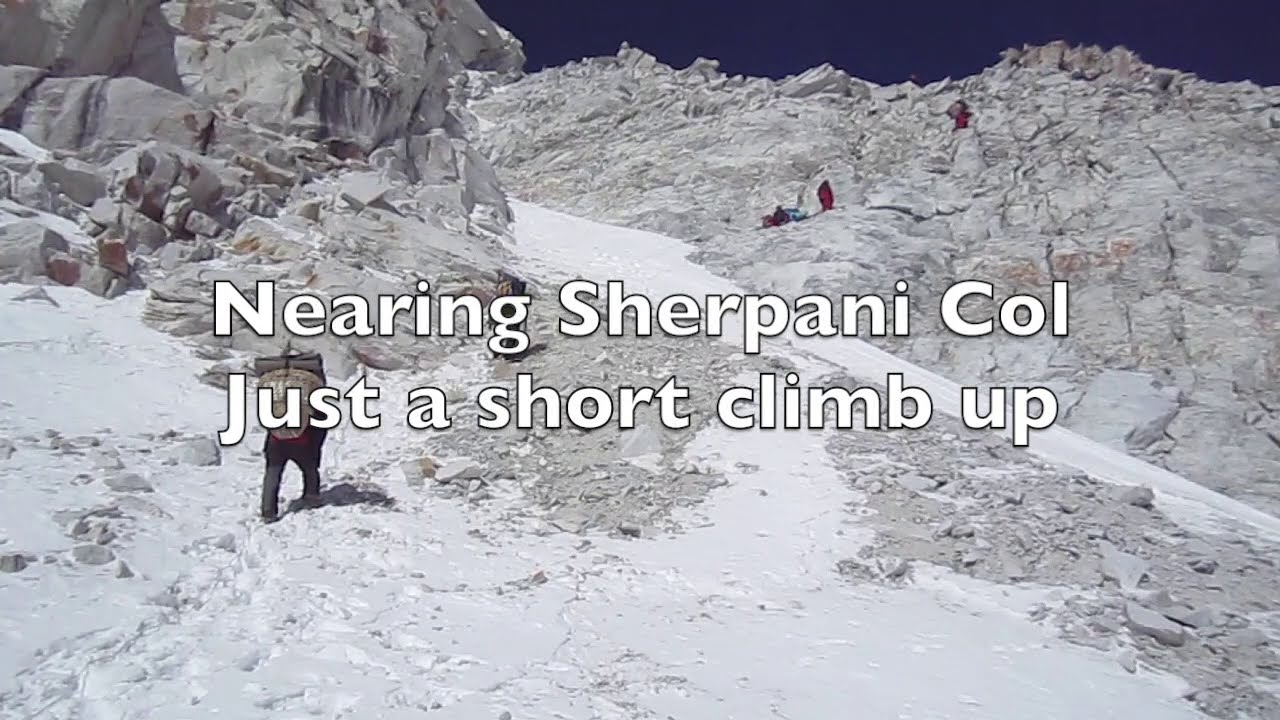 GHT - Great Himalaya Trail Stage 2 Makalu-Everest Traverse April 2017-Crossing Sherpani and West Col