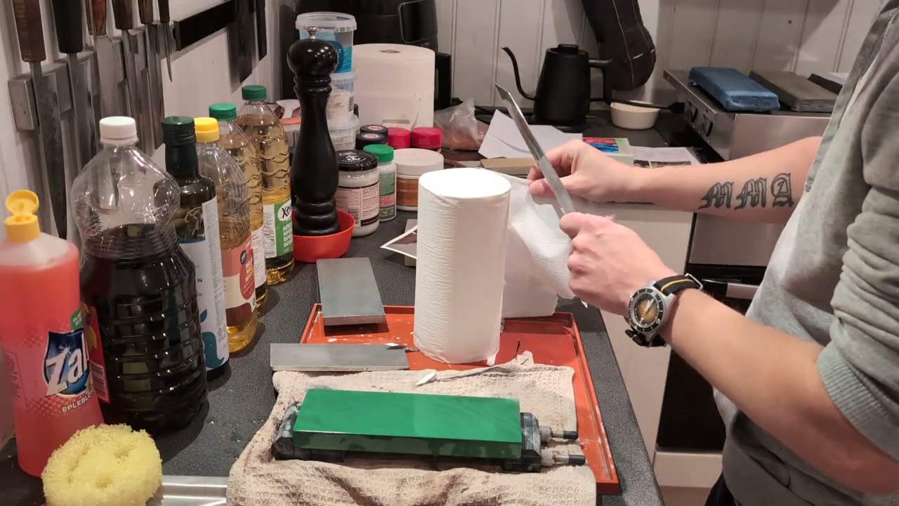 #professional #knifesharpening #secret #sharp #edge my way to a scary sharp edge.