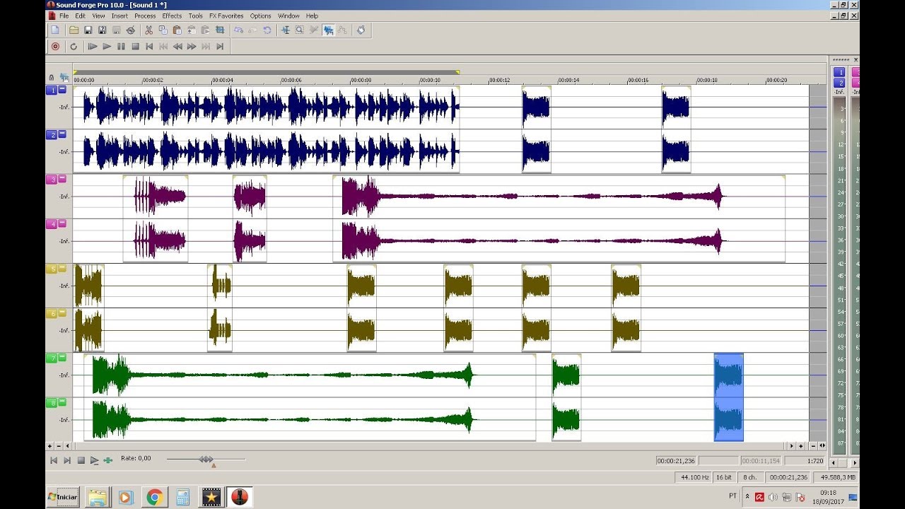Sound Forge como gravar Multipistas Vinhetas, Spots ou Jingles.