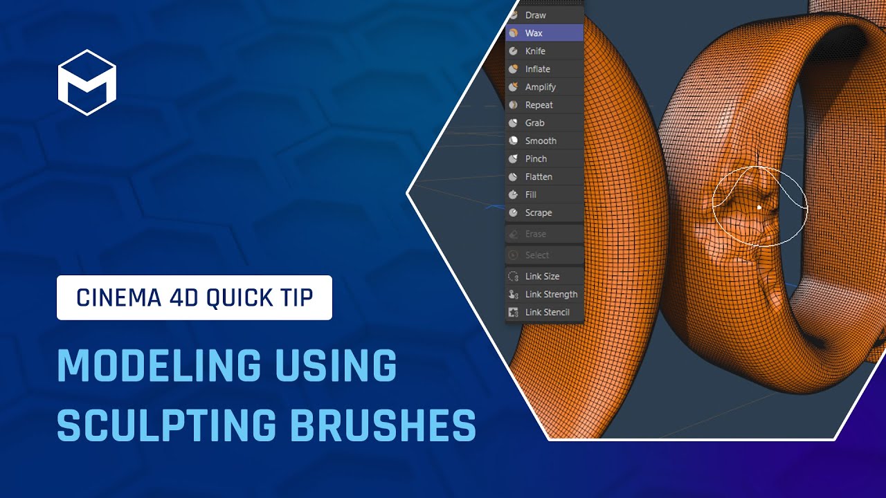 #C4DQuickTip 122: Modeling Using sculpting Brushes in Cinema 4D