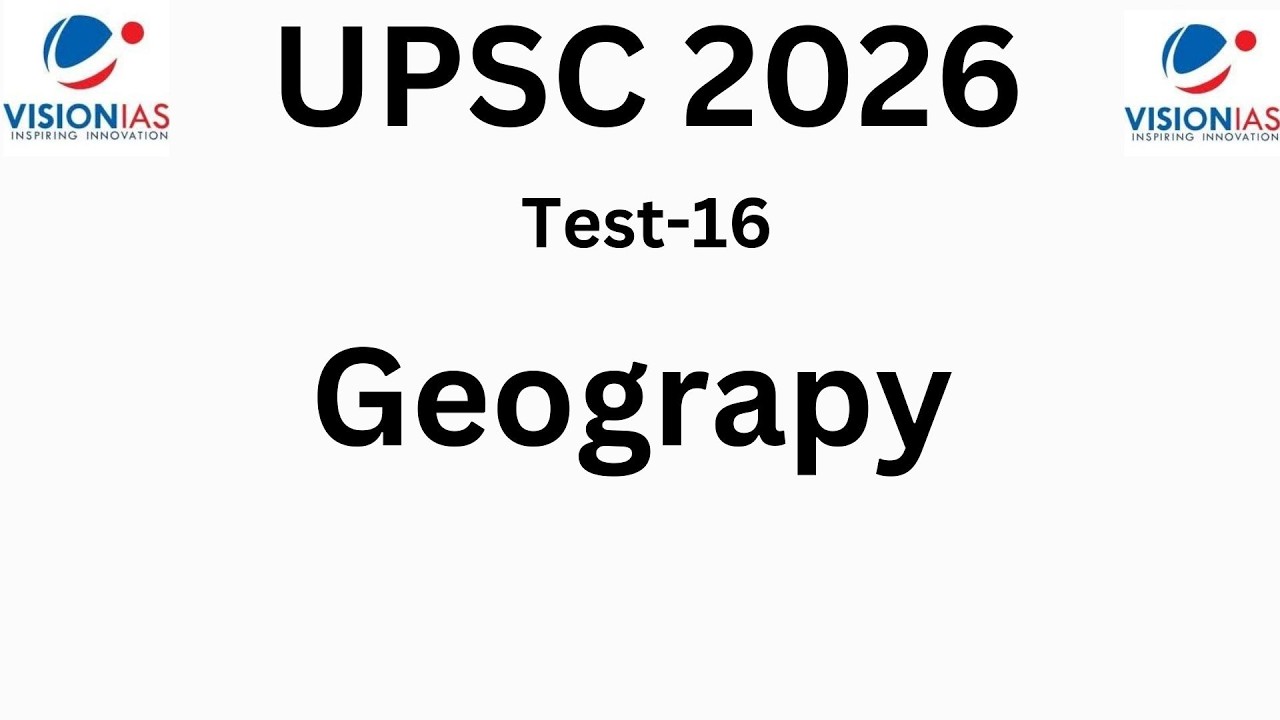 |Vision IAS Test Series 2026 | Test 16|UPSC Prelims Mock Test 2026 Hindi medium  #upsc