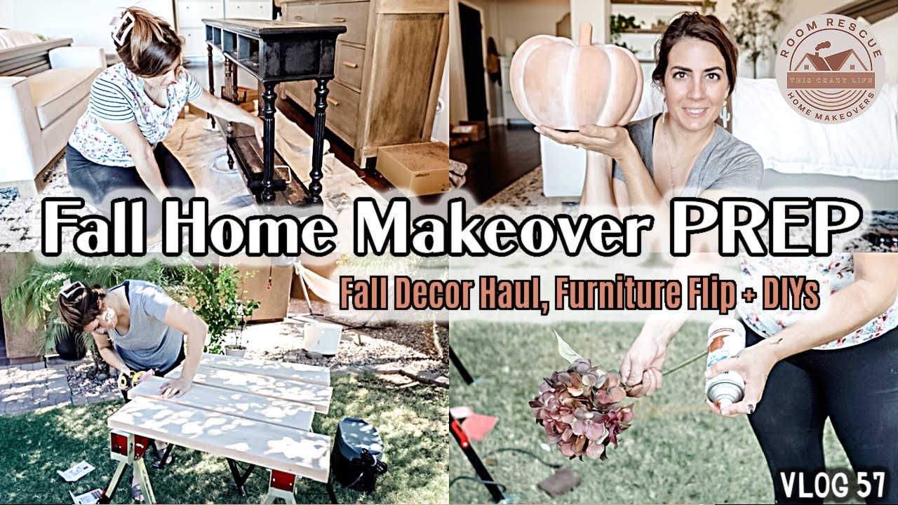 Cozy Fall Home Makeover Prep : Amazing Decor Finds & DIY Ideas! | Room Rescue (Fall Edition)