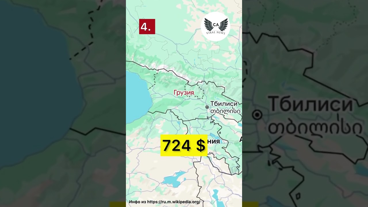 Топ зарплат в СНГ: кто богаче, а кто беднее? Удивительные данные! #экономика
