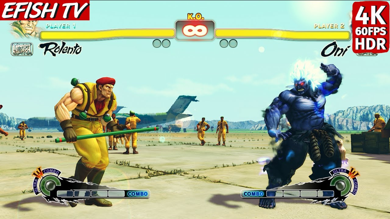 Rolento vs Oni (Hardest AI) - Ultra Street Fighter IV