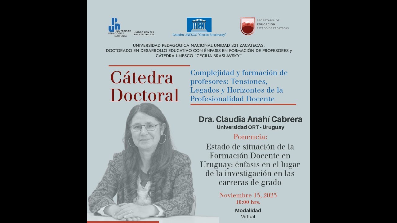 Dra  Claudia Cabrera Borges - Estado de situación de la Formación Docente en Uruguay