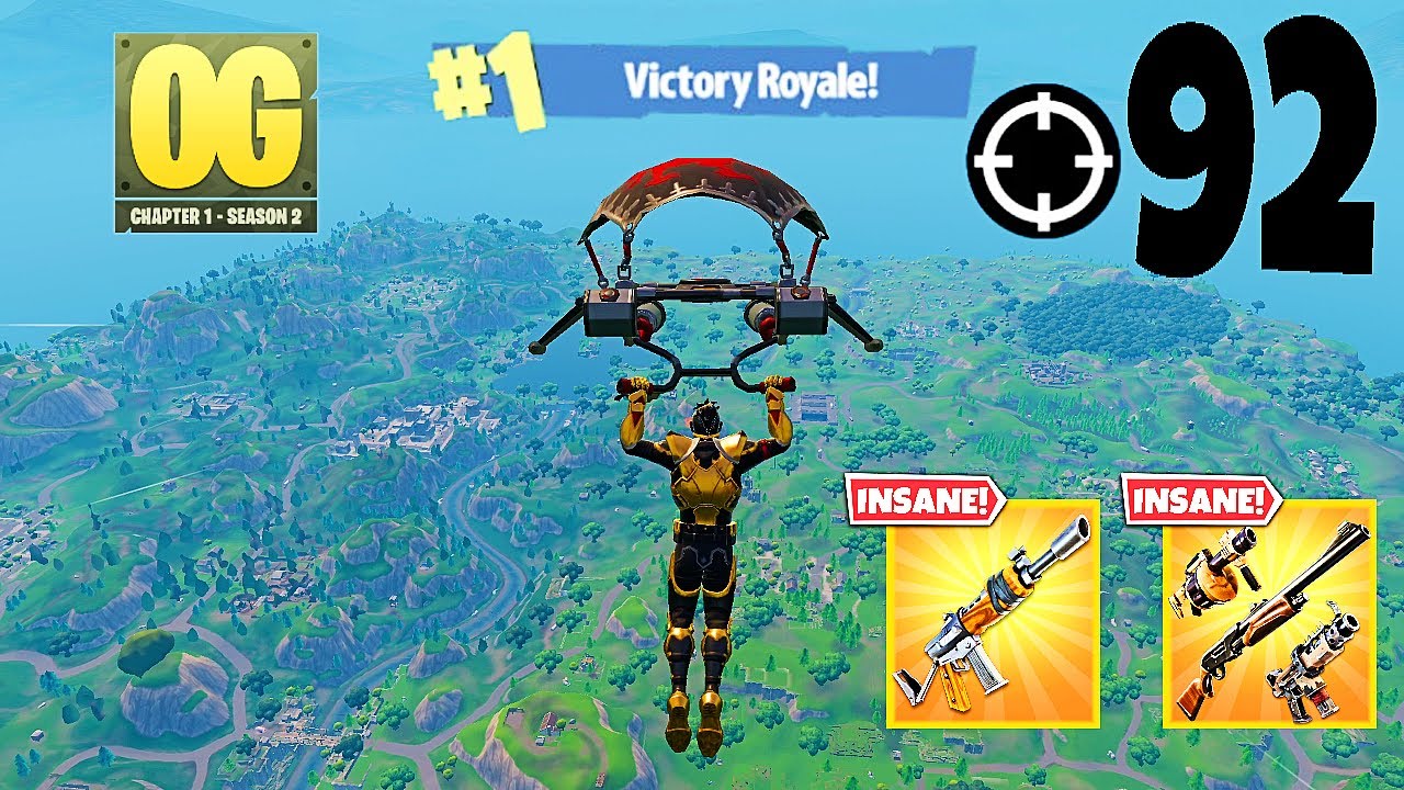 92 Elimination Solo Vs Squads "Zero Build" Gameplay Wins (Fortnite Chapter 6 / OG PC)