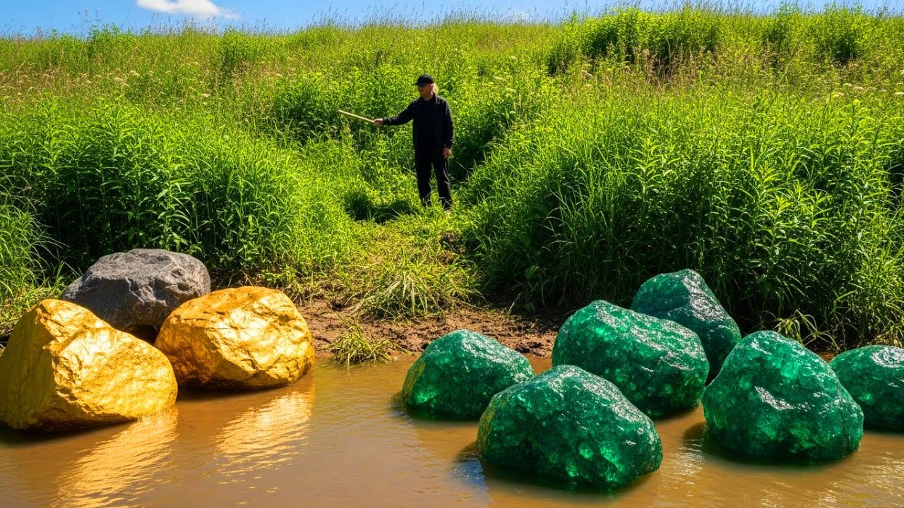 Nature’s Hidden Vault: Rare Gold and Gemstones Discovered by Accident!