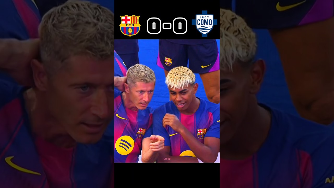 Barcelona vs Como 🤯🔥| Lamine Yamal 🔥 Friendly Match 2025 #shorts #football #barcelona