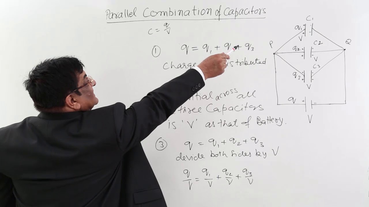 Class 12th–Parallel Combination of Capacitors |Electrostatic Potential & Capacitance|Tutorials Point