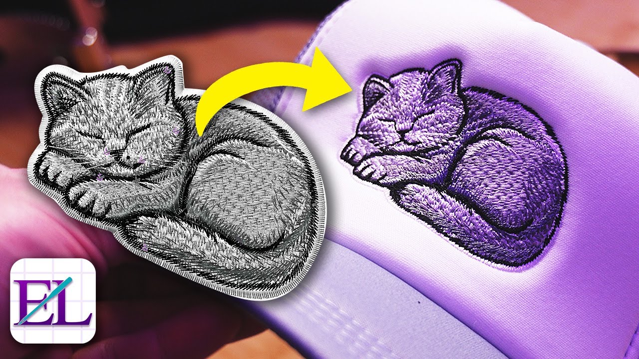 How to Digitize a KAWAII HAT Design for Machine Embroidery | Embroidery for Beginners