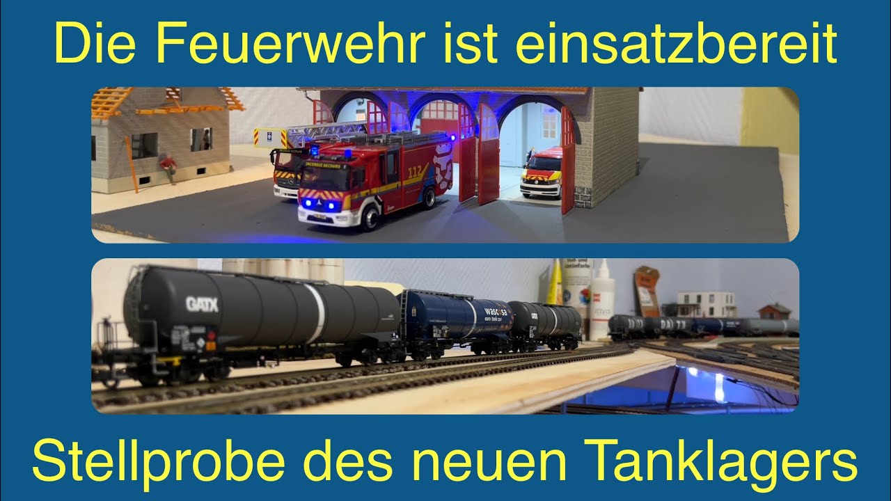 Baufortschritte und erste Stellprobe vom Tanklager