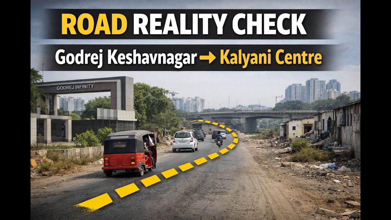 Road Reality Check: Godrej Keshavnagar Gate to Kalyani Centre | Nivasa Elevia, Zen & Golden Valley