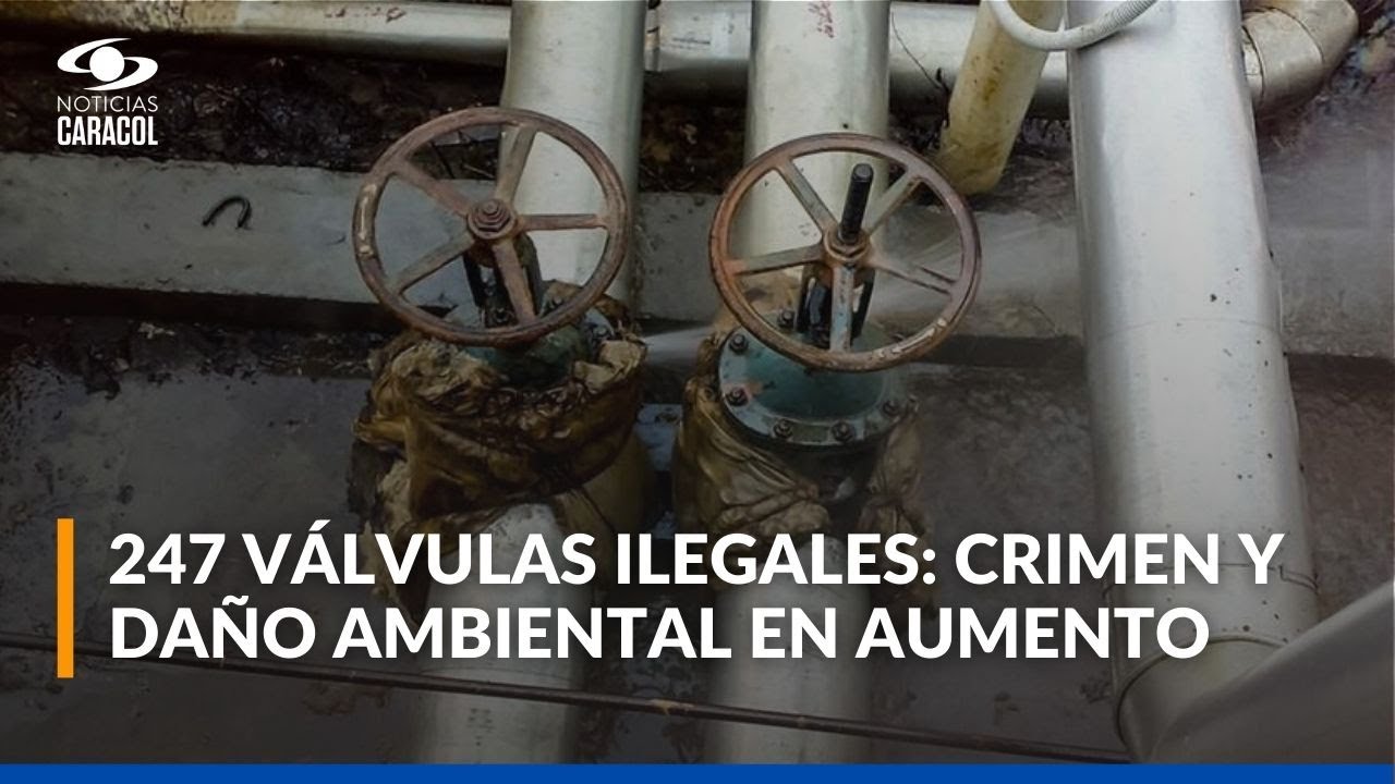 Robo de hidrocarburos en Colombia: 247 válvulas ilegales y pérdidas por $3,6 billones