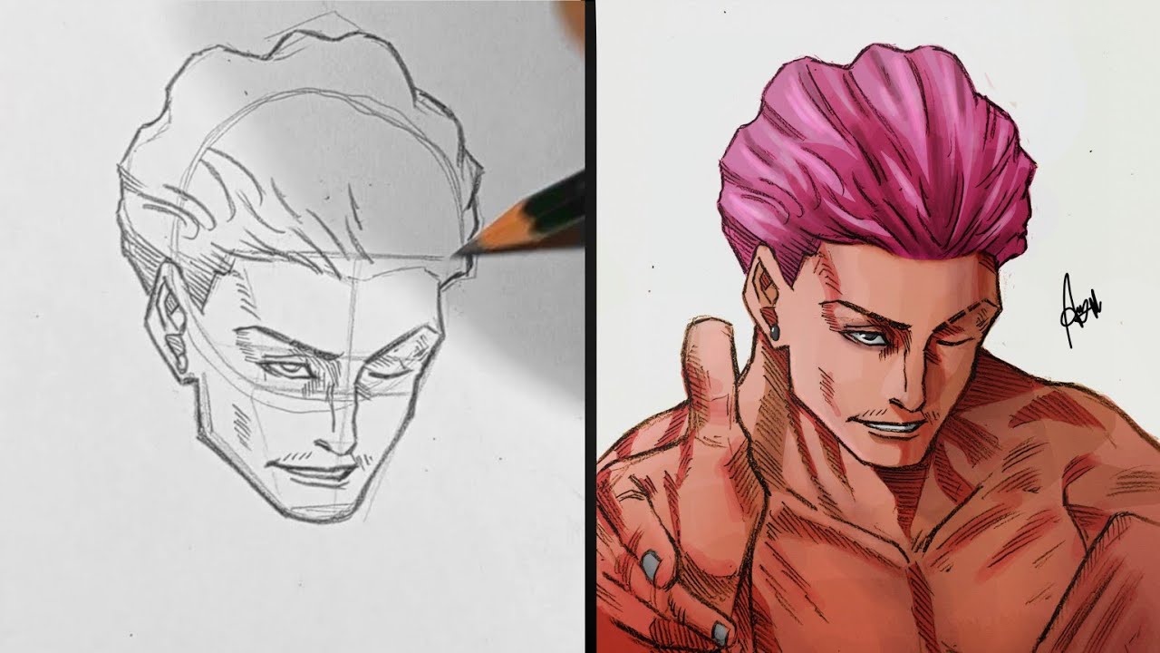 How to draw Kinji Hakari uses Domain Expansion - Jujutsu Kaisen