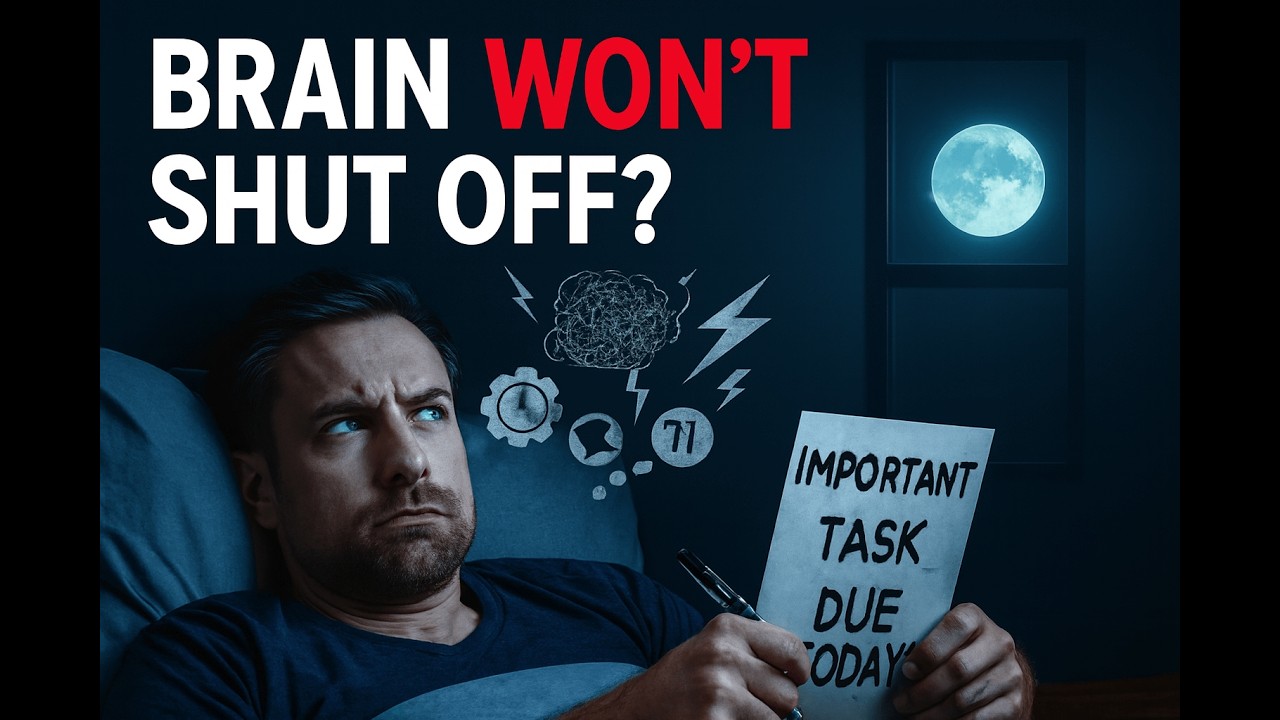 Can't sleep because of overthinking?