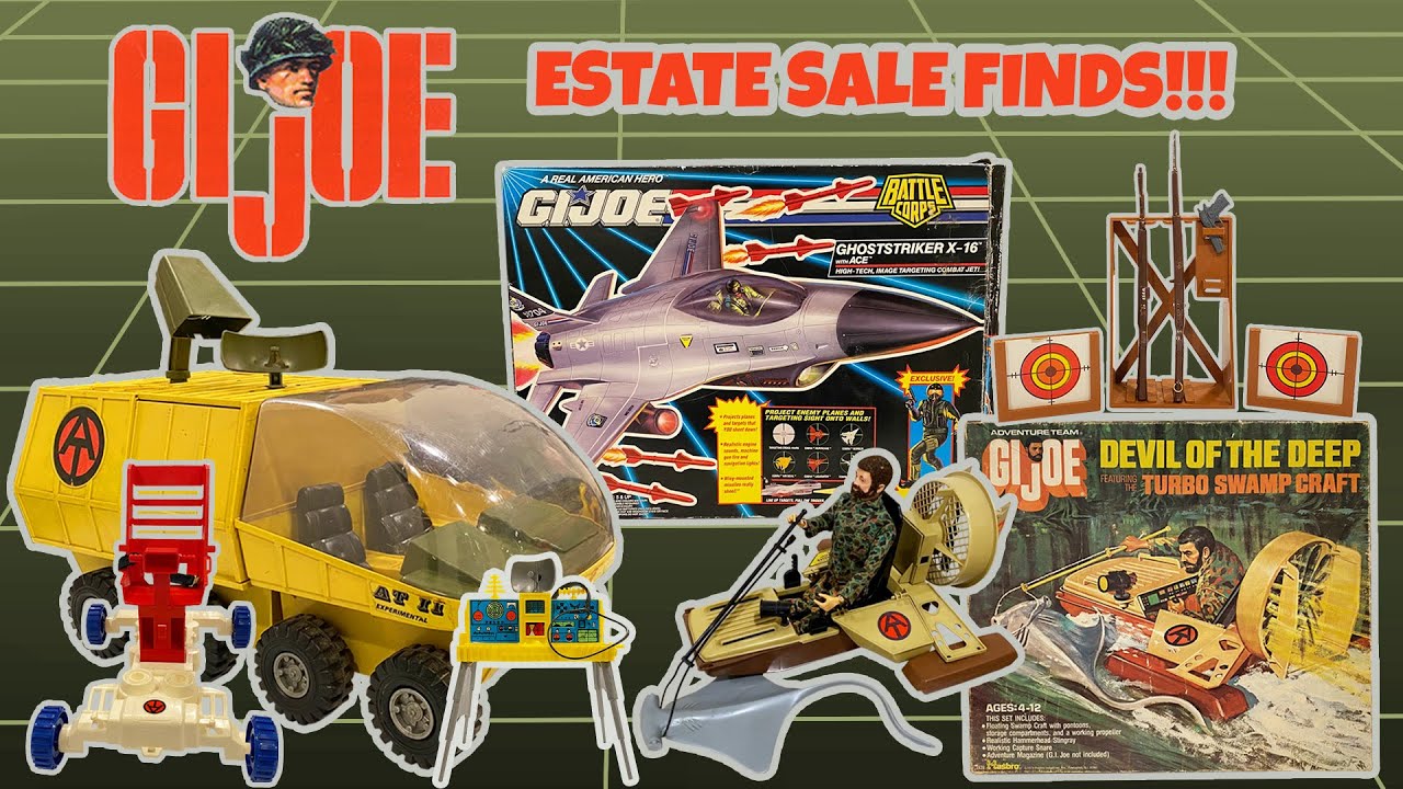 Vintage GI Joe Estate Sale Finds!!! 1970s GI Joe Adventure Team Toys & 90s Ghoststriker!