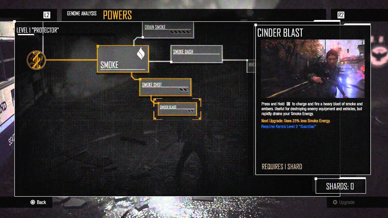 inFamous: Second Son - A Week Later: Cinder Blast Acquired Tutorial R2 Hold Clear Path (Reggies Bus)