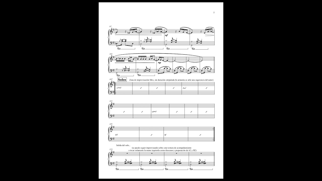 Milonga gris (Carlos Aguirre) -  Partituras del disco 