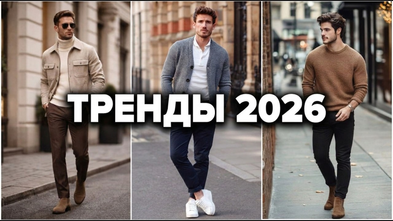 ТОП 5 МУЖСКИХ ТРЕНДОВ 2026 | Мужская Мода 2026 | Мужской Стиль 2026