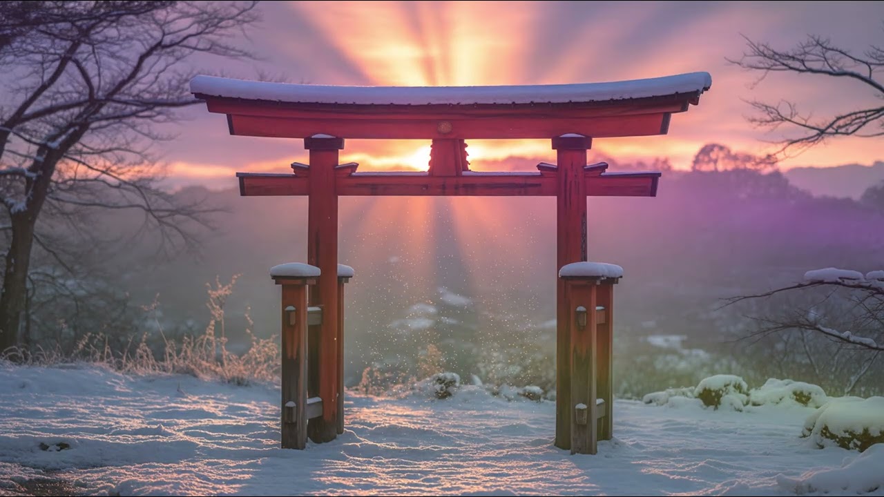 Lucky Shrine Vibes ✨ 4K AI | Japanese Temple Music for Good Fortune & Positive Energy