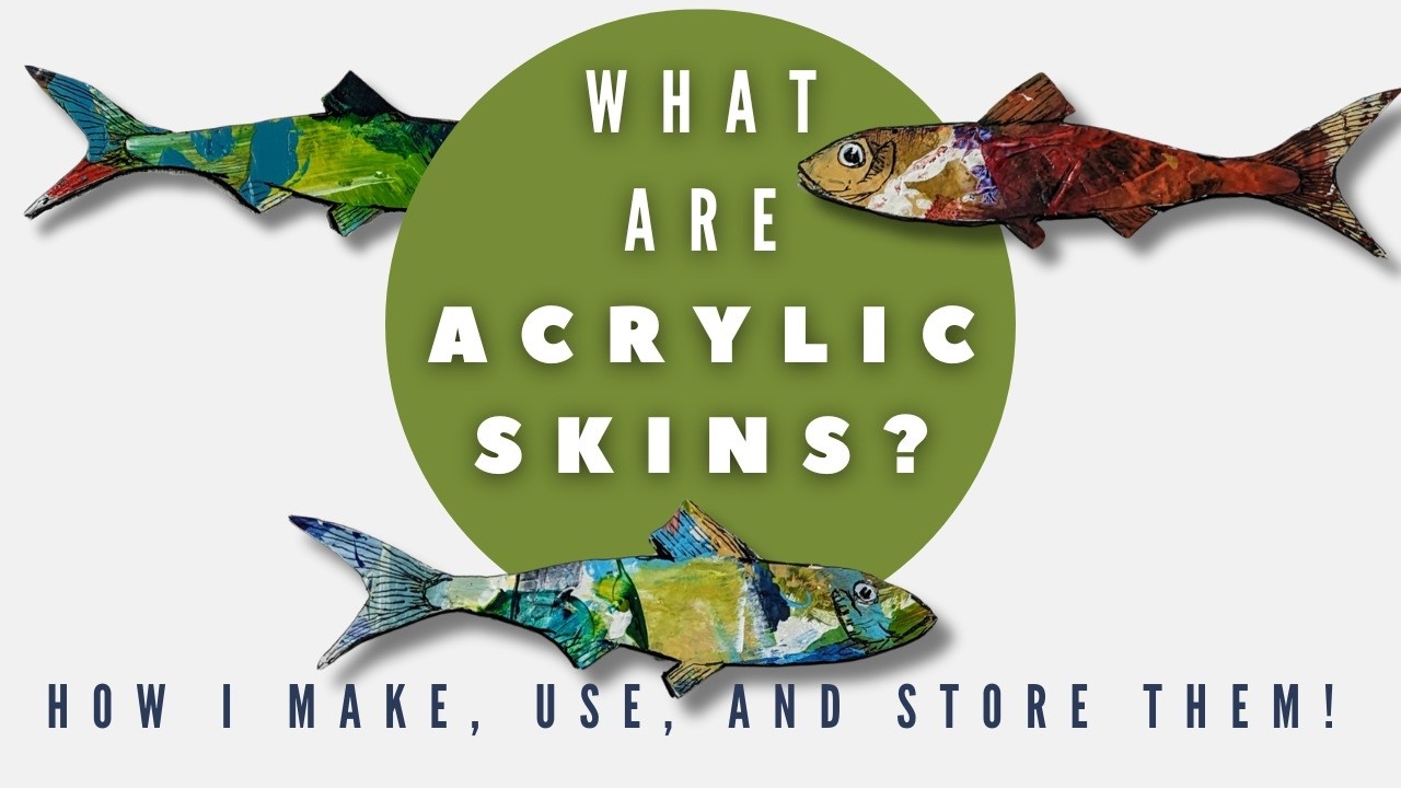 What are Acrylic Skins? How I Make, Use, and Store Them! (Art Tutorial & Demo)