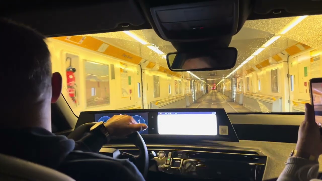 Crossing the English Channel on Le Shuttle